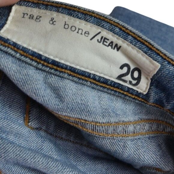 Rag & Bone June Distressed Straight Jeans 29 Preppy Soft Grunge Beachy - Picture 6 of 8